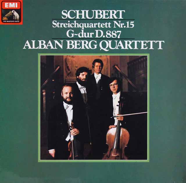アルバン・ベルク弦楽四重奏団のシューベルト/弦楽四重奏曲第15番　独EMI　3745　LP レコード