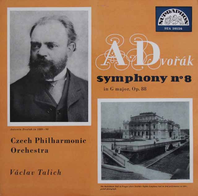ターリヒのドヴォルザーク/交響曲第8番　チェコSUPRAPHON　3131　LP レコード