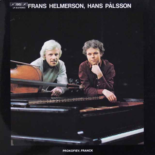 ヘルメルソン、パルソンのプロコフィエフ＆フランク/チェロ・ソナタ　独BIS　3131　LP レコード