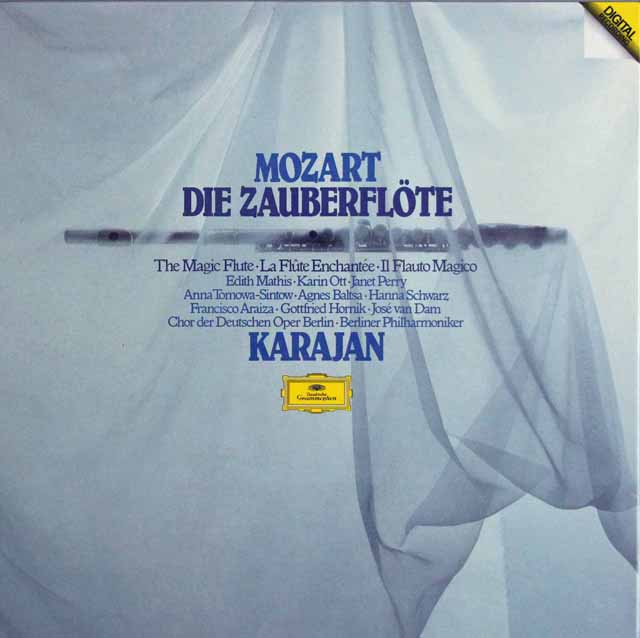 カラヤンのモーツァルト/「魔笛」全曲　独DGG　3131　LP レコード