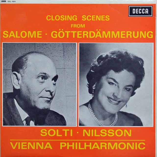 ニルソンとショルティの「サロメ」、「神々の黄昏」　英DECCA　3132　LP レコード