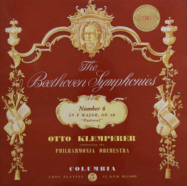クレンペラーのベートーヴェン/交響曲第6番「田園」　英Columbia　3132　LP レコード