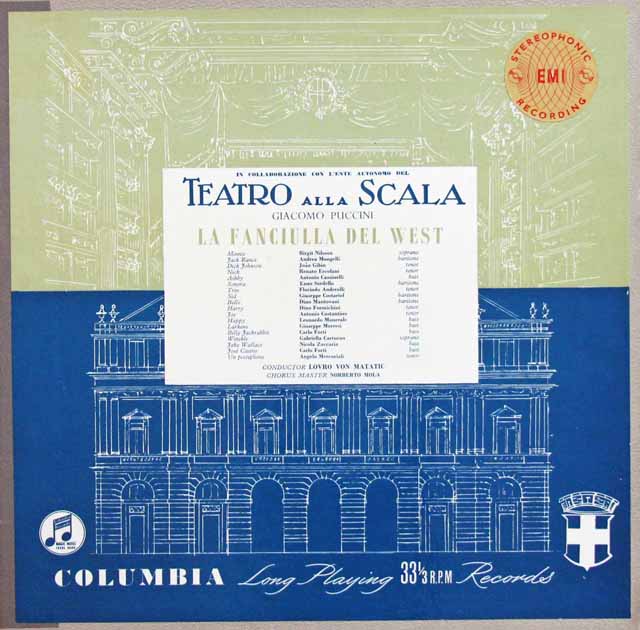 【オリジナル盤】　マタチッチのプッチーニ/「西部の娘」　英Columbia　3132　LP レコード