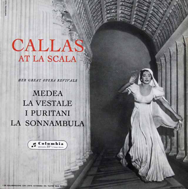 スカラ座のカラス　伊Columbia　3132　LP レコード