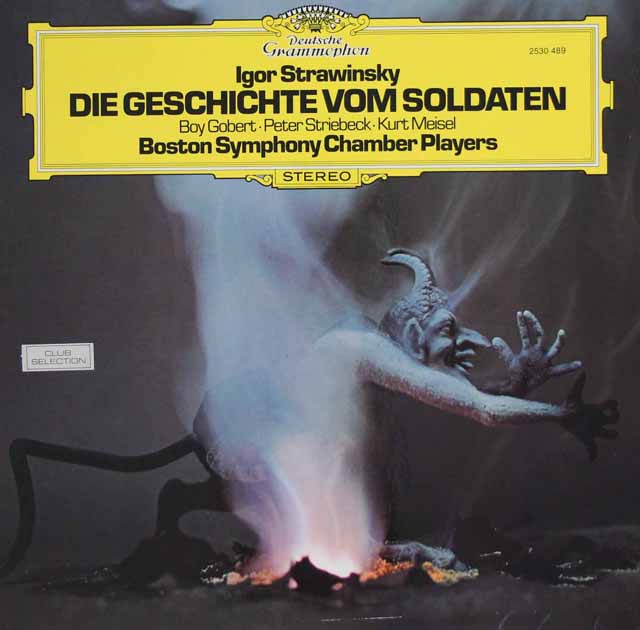 ボストン・シンフォニー・チェンバー・プレーヤーズのストラヴィンスキー/「兵士の物語」（独語版）　独DGG　3745　LP レコード