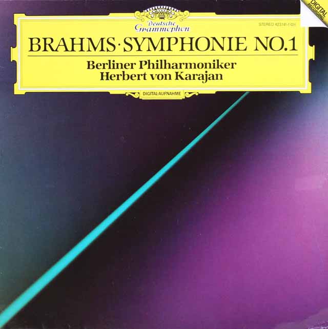 カラヤンのブラームス/交響曲第1番　独DGG　3133　LP レコード