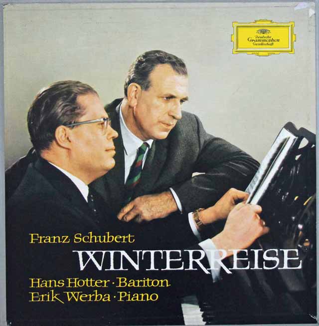 ホッターのシューベルト/「冬の旅」　独DGG　3133　LP レコード