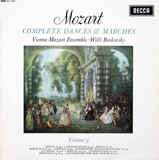 【オリジナル盤】ボスコフスキーのモーツァルト/舞曲と行進曲全集 Vol.9　英DECCA　3134　LP レコード