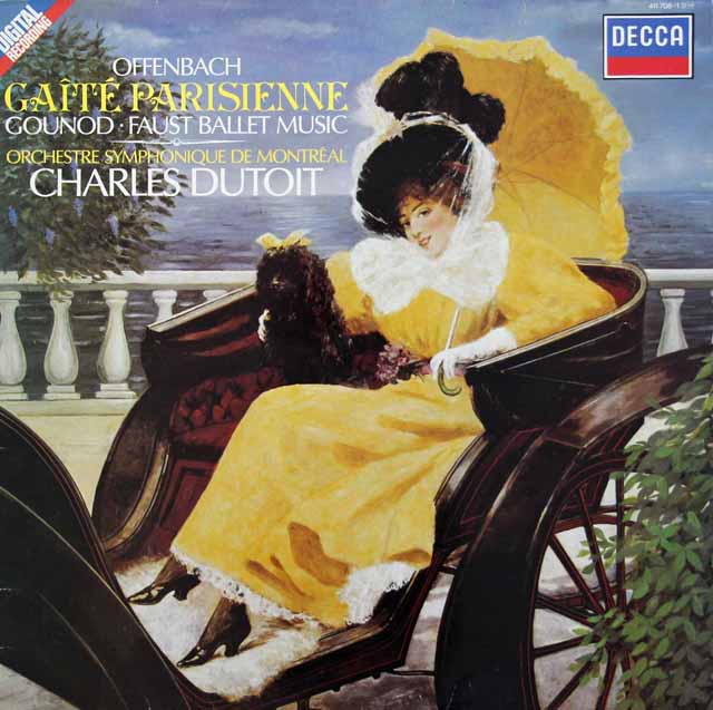 デュトワのオッフェンバック/「パリの喜び」ほか　蘭DECCA　3493　LP レコード