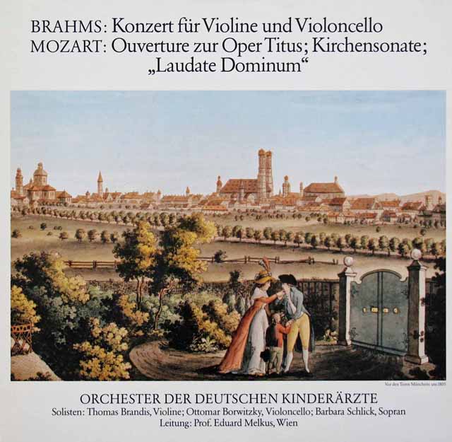 ブランディス、ボルヴィツキーのブラームス/二重協奏曲ほか　独ODK　3134　LP レコード
