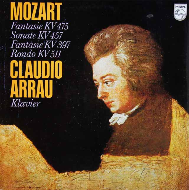 アラウのモーツァルト/幻想曲&ソナタ14番ほか　蘭PHILIPS　3134　LP レコード