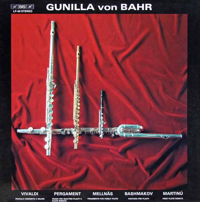 バールのヴィヴァルディ/ピッコロ協奏曲ほか　独BIS　3445　LP レコード