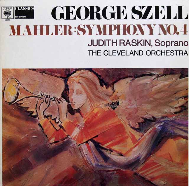 セルのマーラー/交響曲第4番　英CBS　3135　LP レコード