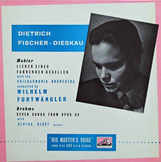 【オリジナル盤】　F=ディースカウ＆フルトヴェングラーのマーラー/「さすらう若人の歌」ほか　英EMI　3135　LP レコード