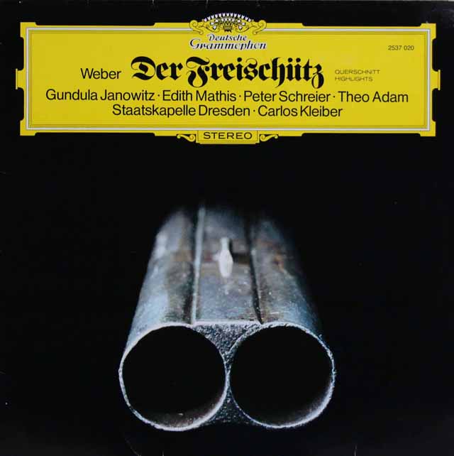 クライバーのウェーバー/「魔弾の射手」抜粋   　独DGG　3135　LP レコード