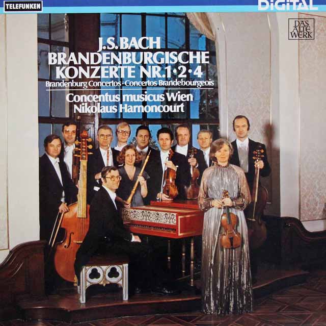 アーノンクールのバッハ/ブランデンブルク協奏曲全集　独TELEFUNKEN　3704　LP レコード