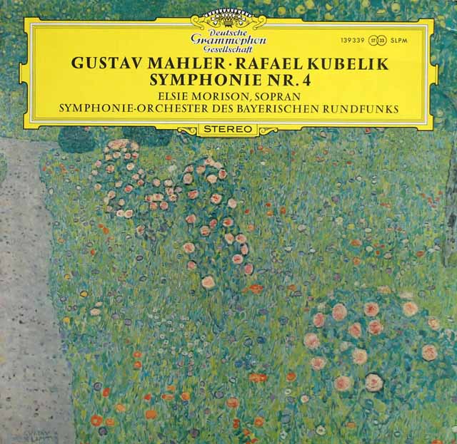クーベリック&モリソンのマーラー/交響曲第4番　独DGG　3136　LP レコード