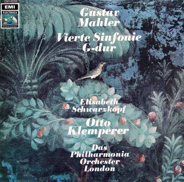 クレンペラー&シュヴァルツコップのマーラー/交響曲第4番　独EMI　3136　LP レコード