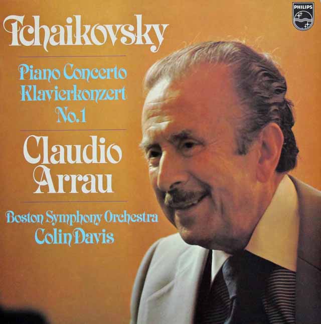アラウ&デイヴィスのチャイコフスキー/ピアノ協奏曲第1番　蘭PHILIPS　3136　LP レコード