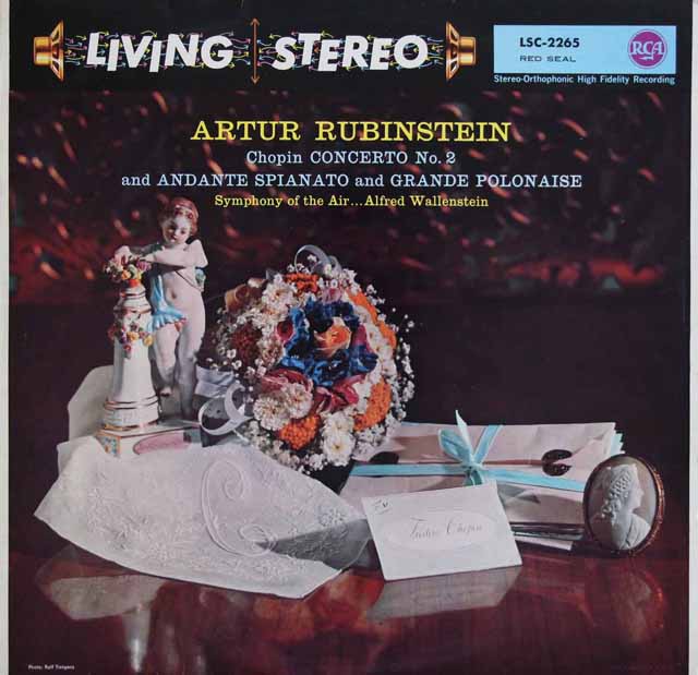 ルービンシュタインのショパン/ピアノ協奏曲第2番ほか　独RCA　3136　LP　レコード