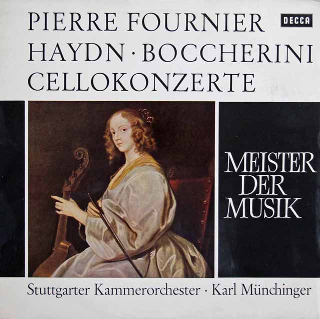 フルニエ、ミュンヒンガーのハイドン、ボッケリーニ/チェロ協奏曲集　独DECCA　3502　LP レコード