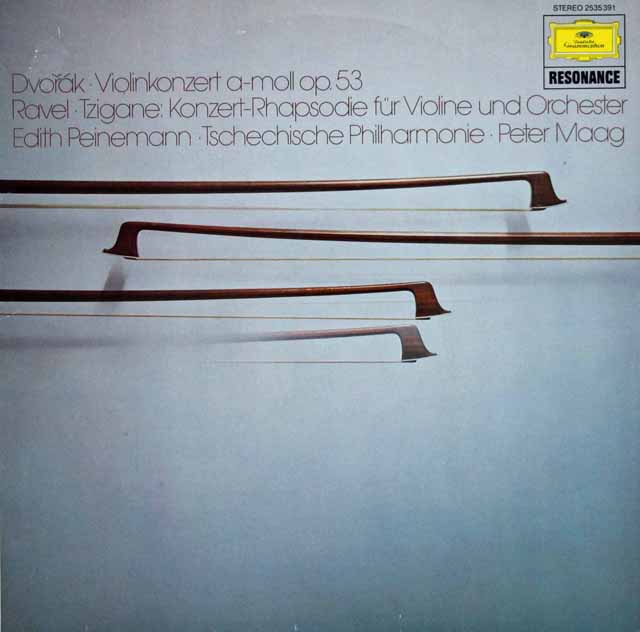 パイネマンのドヴォルザーク/ヴァイオリン協奏曲ほか　独DGG　3137　LP レコード