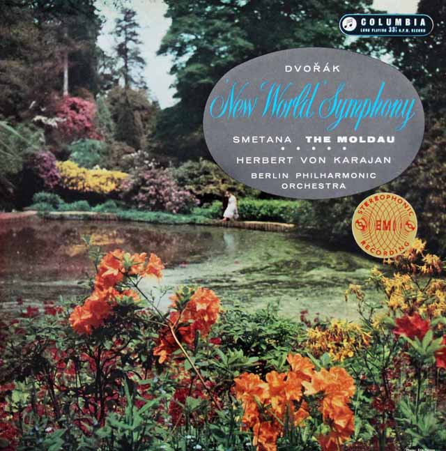 【オリジナル盤】カラヤンのドヴォルザーク/交響曲第9(5)番「新世界より」ほか　英Columbia　3137　LP レコード