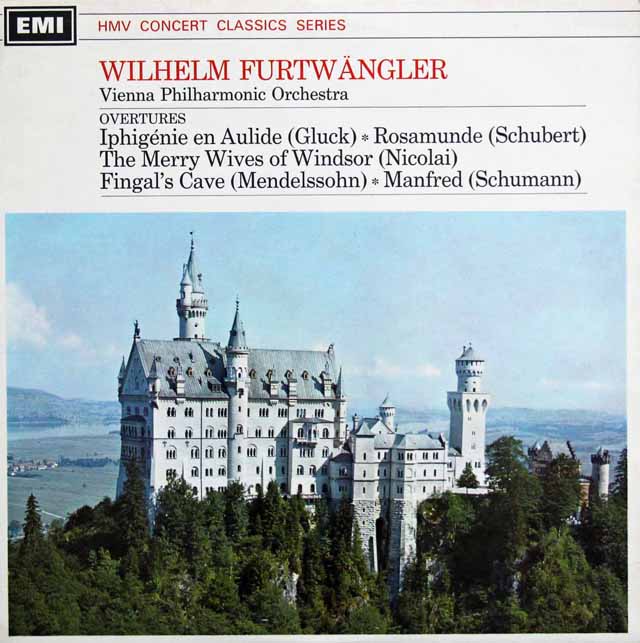 フルトヴェングラーのシューベルト/「ロザムンデ」ほか序曲集　英EMI　3502　LP レコード