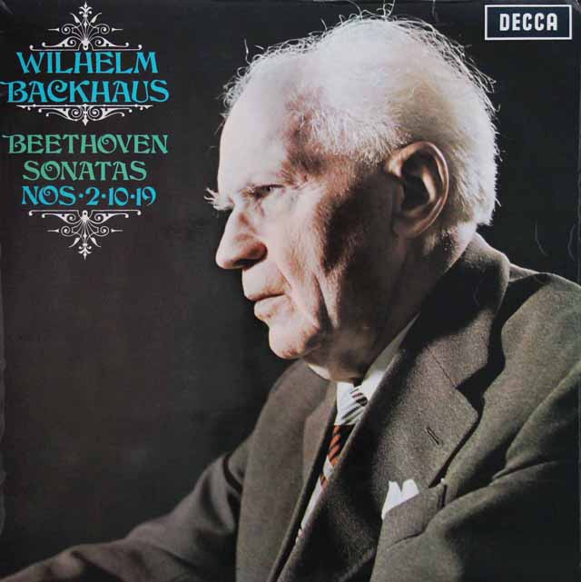 【オリジナル盤】バックハウスのベートーヴェン/ピアノソナタ第2、10、19番　英DECCA　3137　LP レコード