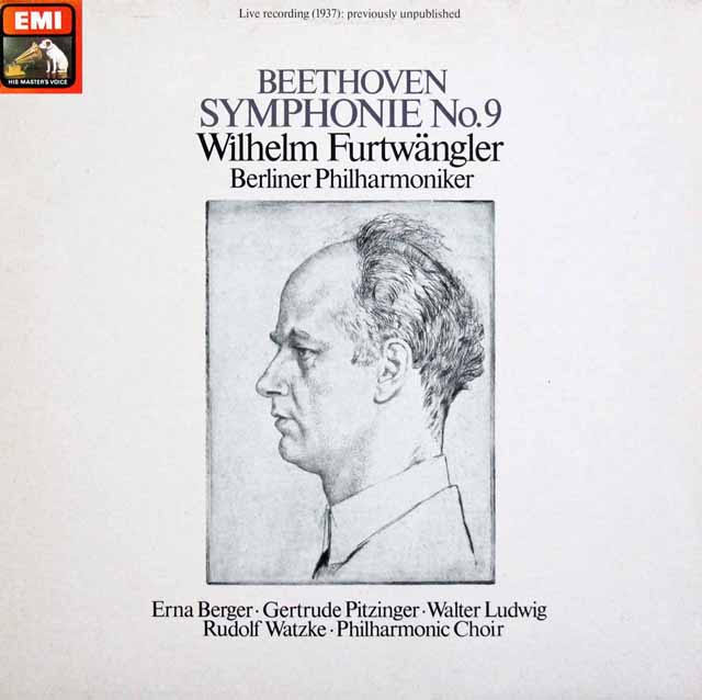 フルトヴェングラーのベートーヴェン/交響曲第9番　独EMI　3502　LP レコード
