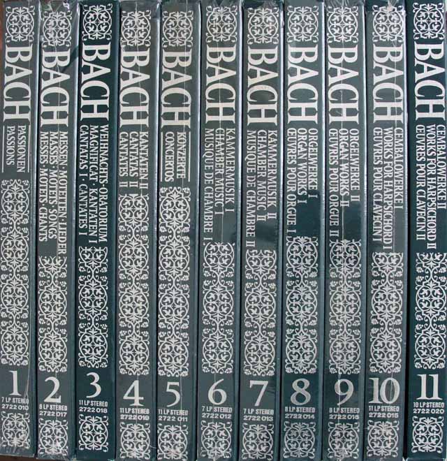 【一部未開封】アルヒーフ　バッハ音楽大全集（全11巻、100枚組） 　独ARCHIV　3100　LP レコード