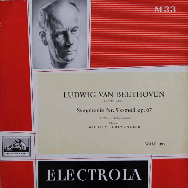 【独最初期盤】　フルトヴェングラーのベートーヴェン/交響曲第5番「運命」　独ELECTROLA　3138　LP レコード