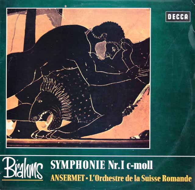 アンセルメのブラームス/交響曲第1番　独DECCA　3138　LP レコード