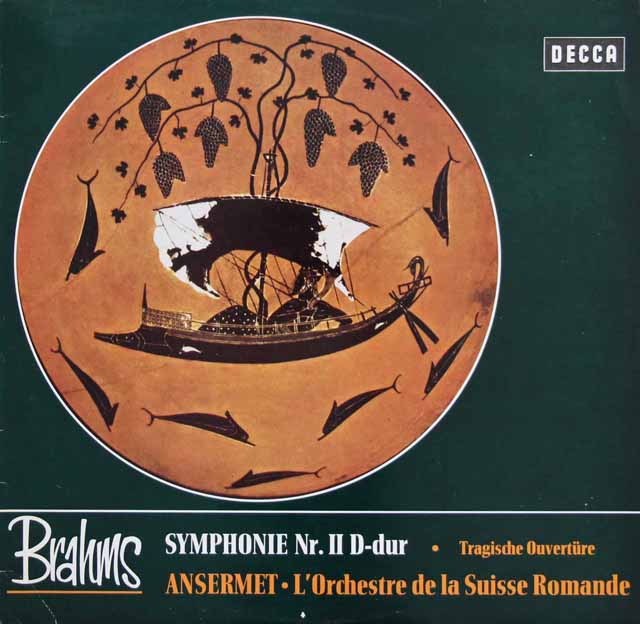 アンセルメのブラームス/交響曲第2番ほか　独DECCA　3502　LP レコード