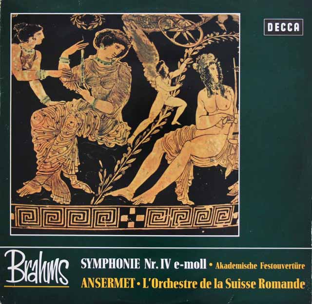 アンセルメのブラームス/交響曲第4番ほか　独DECCA　3138　LP レコード