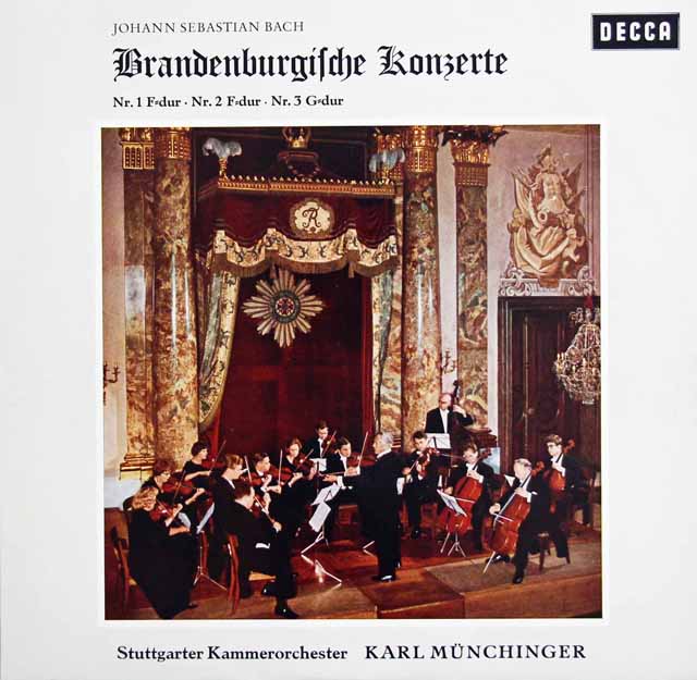 ミュンヒンガーのバッハ/ブランデンブルク協奏曲第1番～第6番　独DECCA　3138　LP レコード