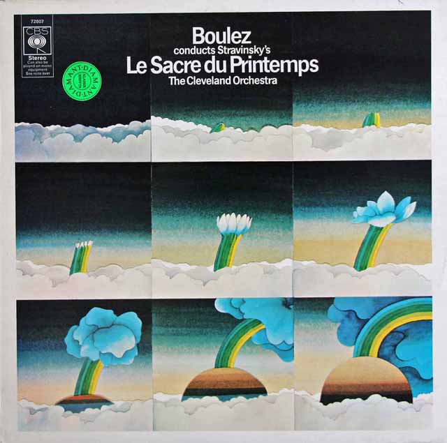 ブーレーズのストラヴィンスキー/「春の祭典」　英CBS　3138　LP レコード