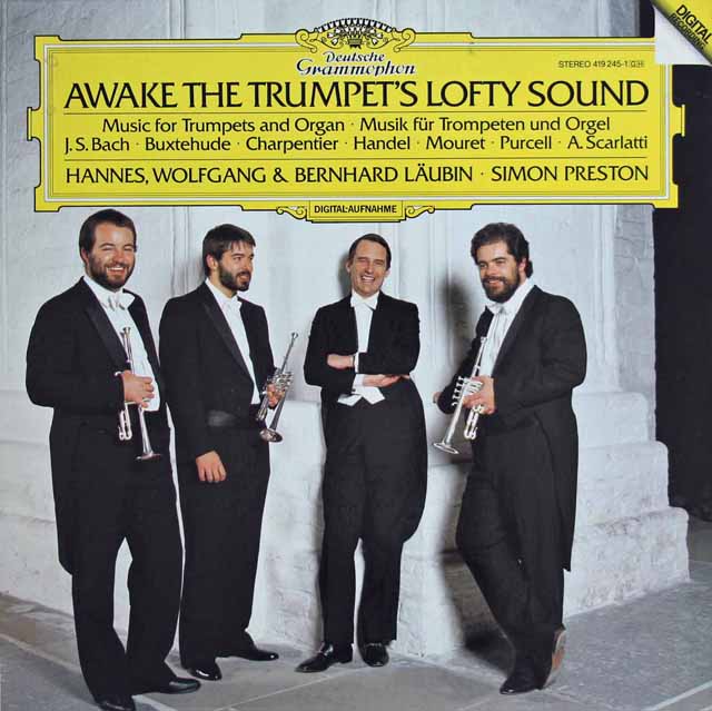 ロイビン兄弟、プレストンらの「トランペットとオルガンのための音楽集」 　独DGG　3503　LP レコード