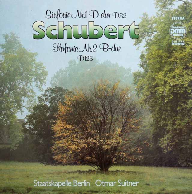 スウィトナーのシューベルト/交響曲第1、2番　独ETERNA　3503　LP レコード