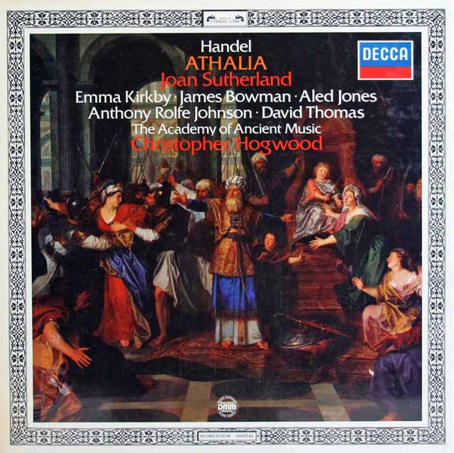 【未開封】　ホグウッドのヘンデル/オラトリオ「アタリア」　独DECCA　3503　LP レコード