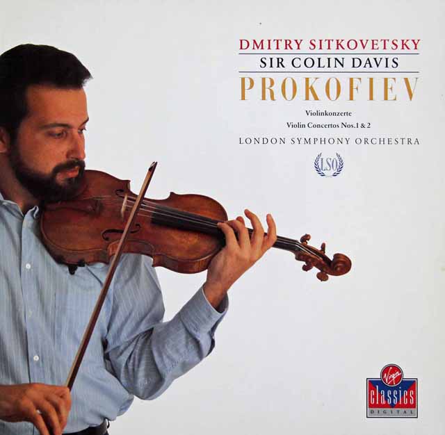 シトコヴェツキー、デイヴィスのプロコフィエフ/ヴァイオリン協奏曲第1、2番　独Virgin　3503　LP レコード