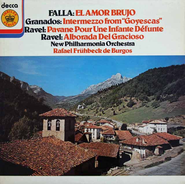 デ・ブルゴスのファリャ/「恋は魔術師」ほか　英DECCA　3139　LP レコード