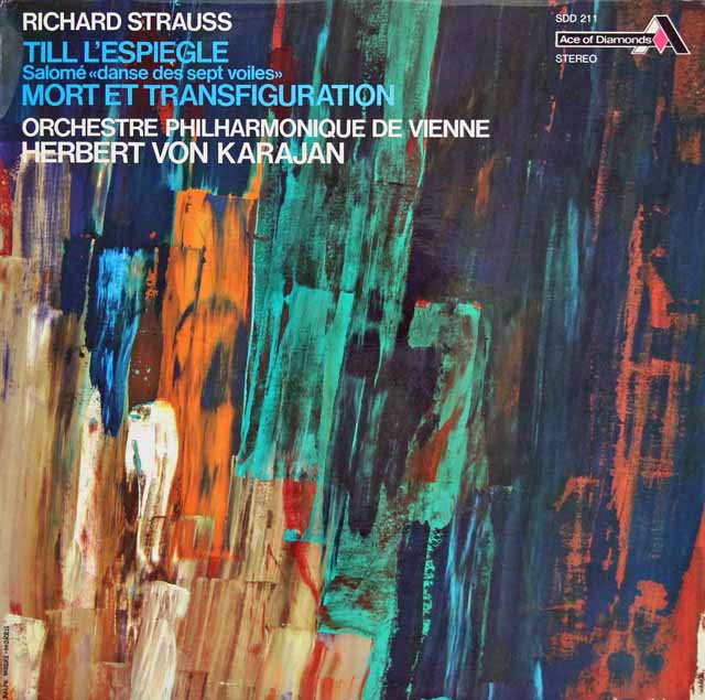 カラヤンのR.シュトラウス/「ティル」、「死と変容」&「サロメ」　仏Ace of Diamonds (DECCA)　3139　LP レコード