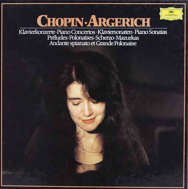 アルゲリッチのショパン/ピアノ曲集　 独DGG　3139　LP レコード
