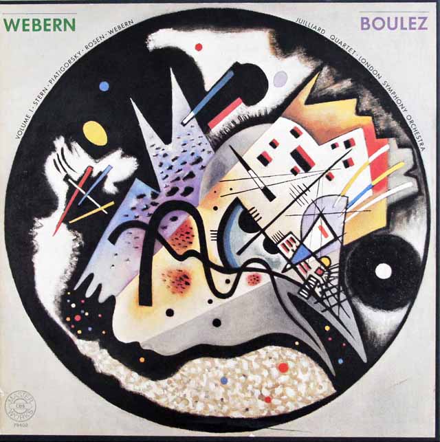 ブーレーズのウェーベルン/作品番号付き作品全集　独CBS　3503　LP レコード