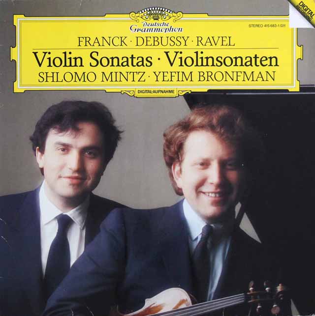 ミンツ、ブロンフマンのフランク、ドビュッシー、ラヴェルらの/ヴァイオリンソナタ　独DGG　3504　LP レコード