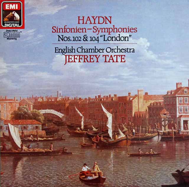 テイトのハイドン/交響曲第102番、104番「ロンドン」　独EMI　3504　LP レコード
