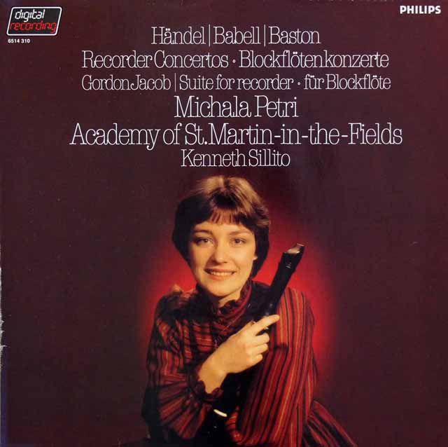 ペトリのリコーダー協奏曲集　蘭PHILIPS　3504　LP レコード