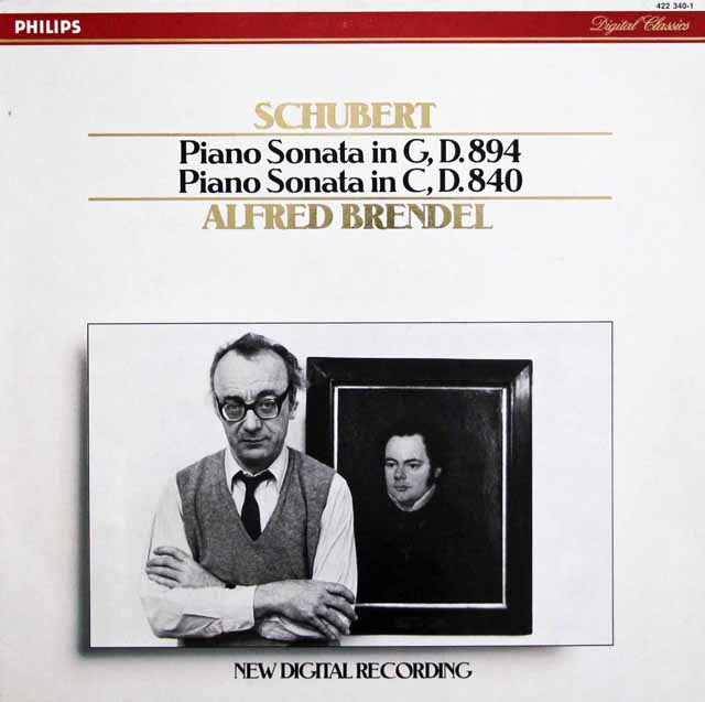 ブレンデルのシューベルト/ピアノソナタ第15&18番「幻想」　蘭PHILIPS　3140　LP レコード