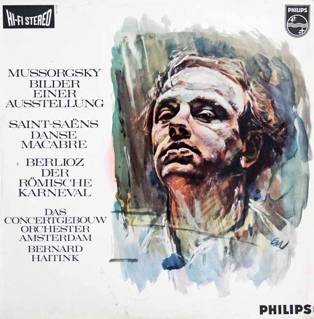 【オリジナル盤】　ハイティンクのムソルグスキー（ラヴェル編）/「展覧会の絵」ほか　蘭PHILIPS　3140　LP レコード